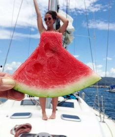 吃瓜海边,探寻夏日海滨的悠闲时光